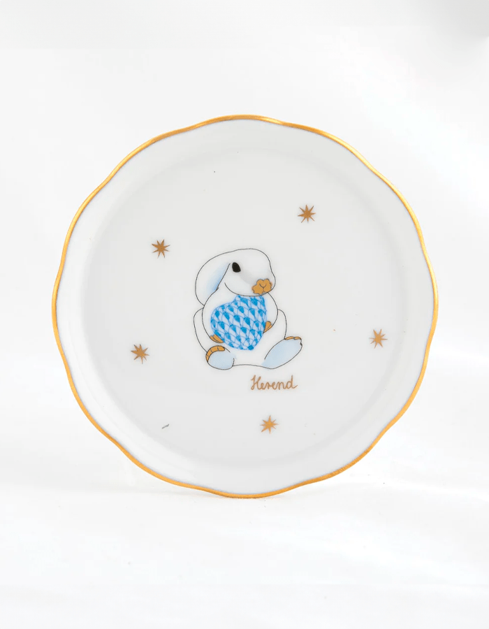 Herend Porcelain Bunny Coaster Herend - Adler's Jewelry of New Orleans