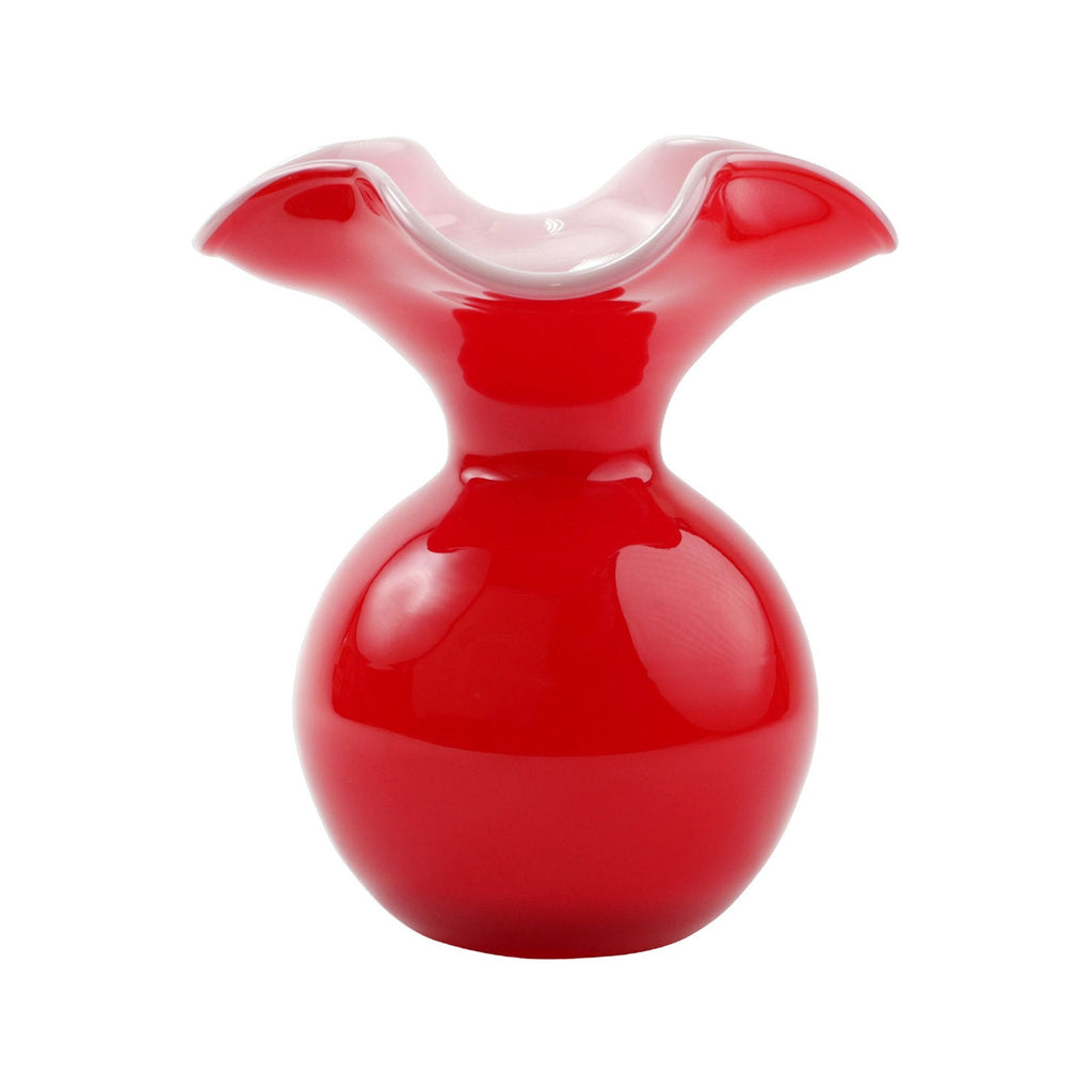 Hibiscus Glass Bud Vase, Red Vietri - Adler's Jewelry of New Orleans