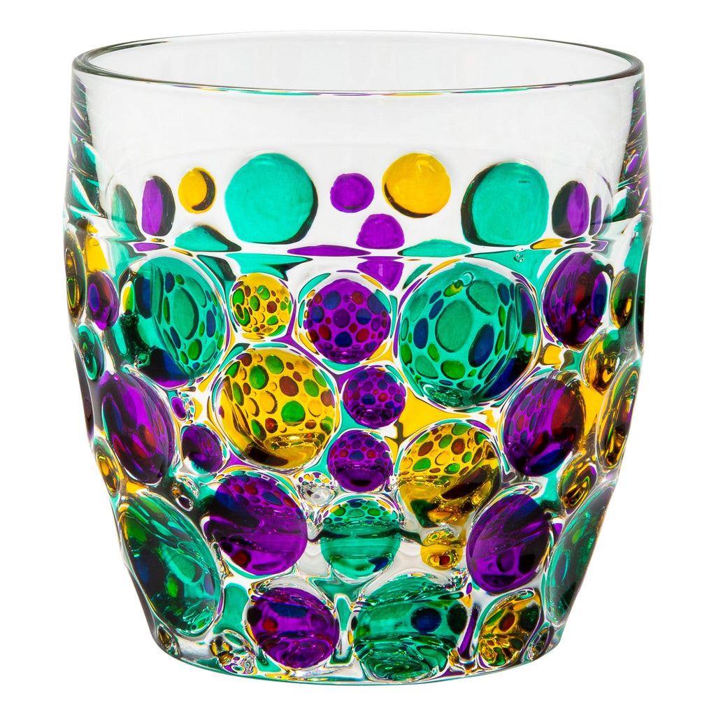 Kaleidoscope Double Old Fashioned Glass Adler's - Adler's Jewelry of New Orleans