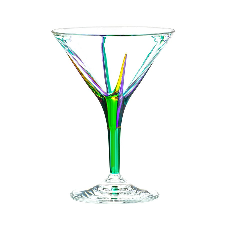 Mardi Gras Cocktail Glass Adler's - Adler's Jewelry of New Orleans