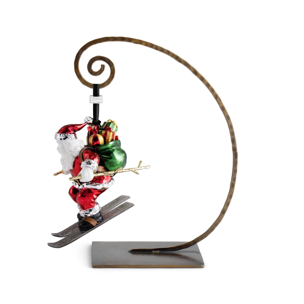 Skiing Santa Ornament Michael Aram - Adler's Jewelry of New Orleans