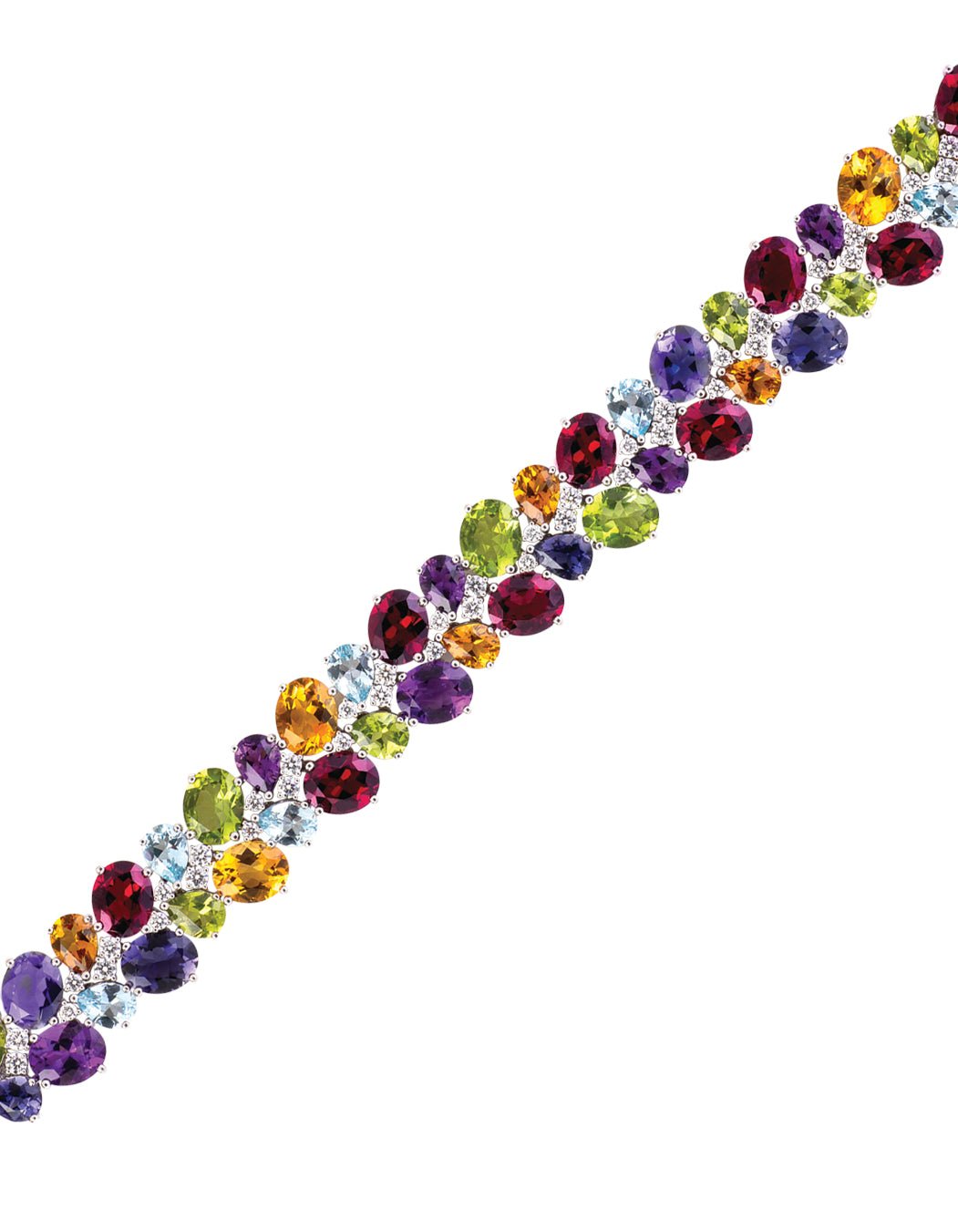 Multi colored diamond bracelet online
