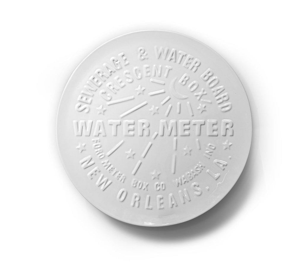 New Orleans Watermeter Platter Adler's of New Orleans - Adler's Jewelry of New Orleans