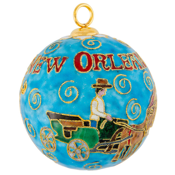 NOLA Blacksmith Cloisonné Ornament Kitty Keller - Adler's Jewelry of New Orleans