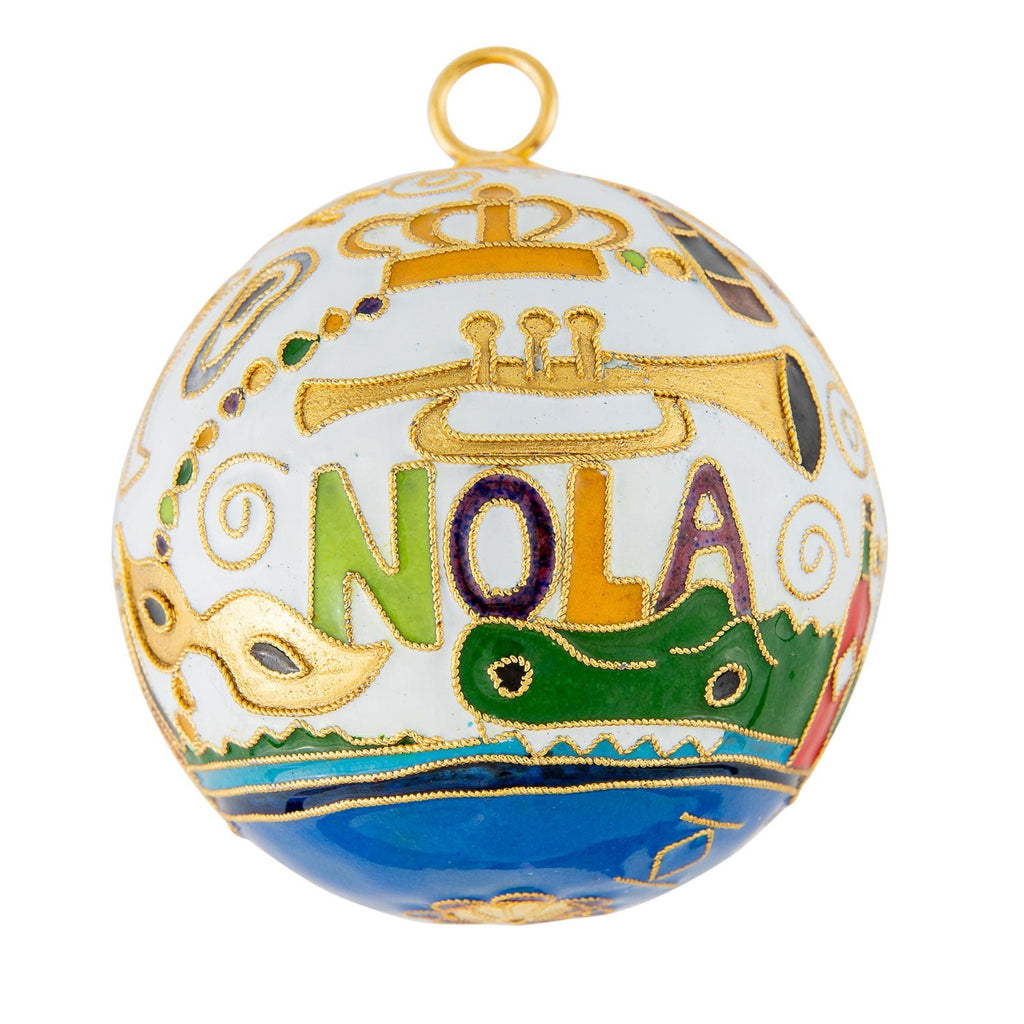 NOLA City Icons Cloisonné Ornament Kitty Keller - Adler's Jewelry of New Orleans