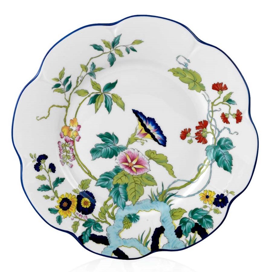 Nymphea Paradis Bleu Dinner Plate Royal Limoges - Adler's Jewelry of New Orleans