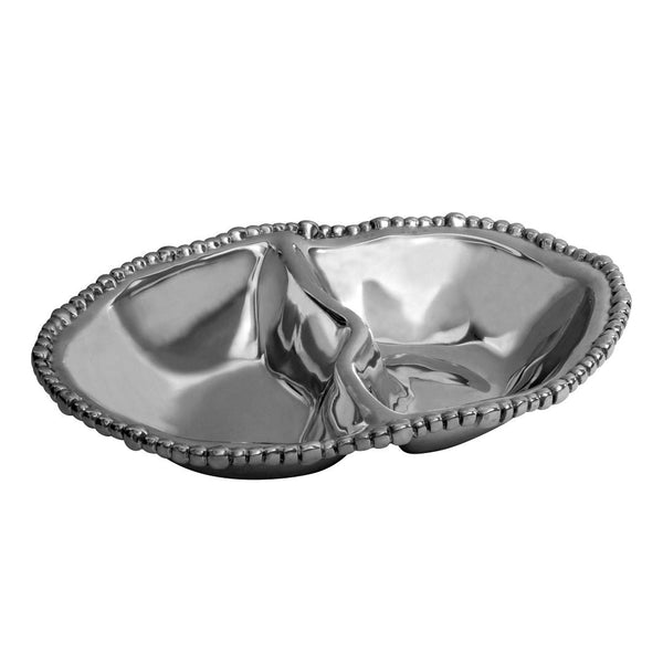 Organic Pearl Double Dip Serving Bowl Adler's - Adler's Jewelry of New Orleans
