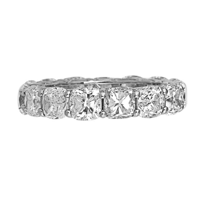 Platinum and Cushion Diamond Eternity Band Adler's - Adler's Jewelry of New Orleans