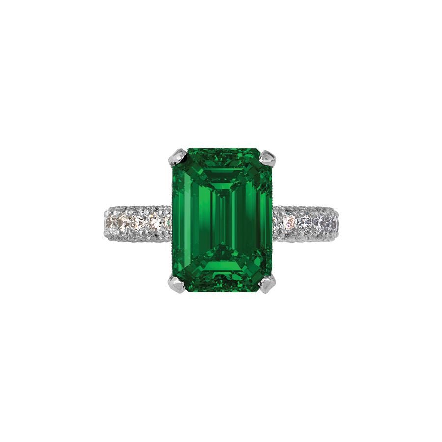 Buy RRVGEM Natural Emerald RING 6.00 Ratti Certified Handcrafted Finger Ring  With Beautifull Stone Panna RING Silver Plated for Men and Women at  Amazon.in
