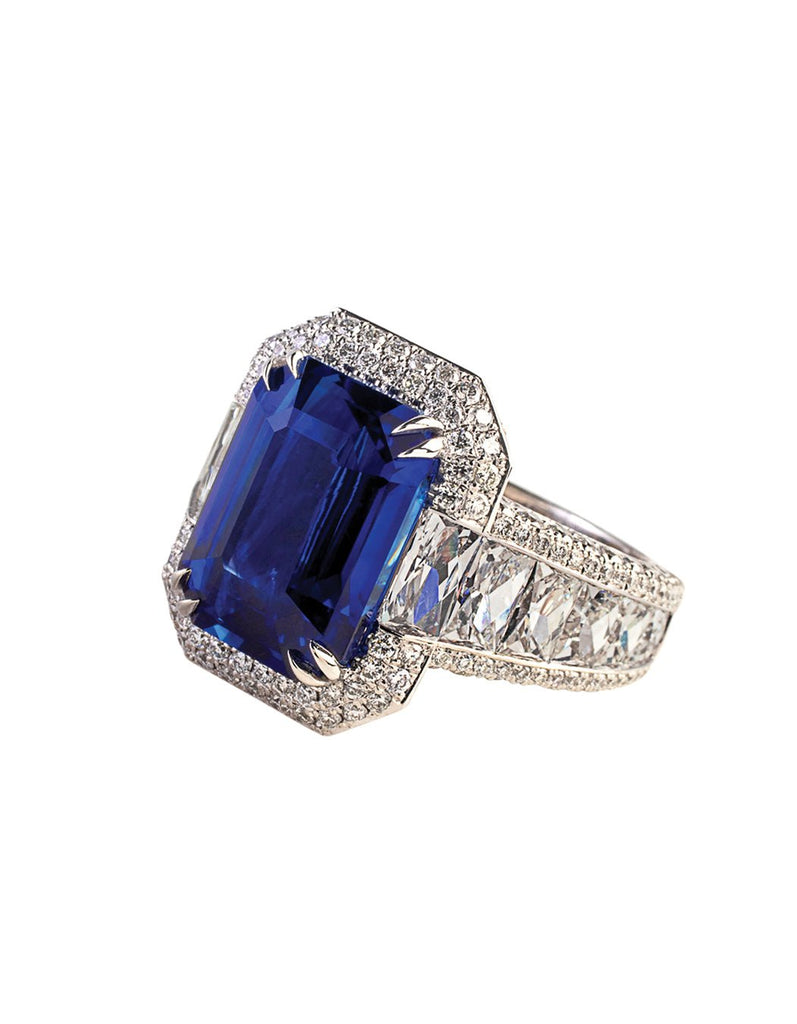 Platinum, Sapphire and Diamond Ring Adler's of New Orleans - Adler's Jewelry of New Orleans