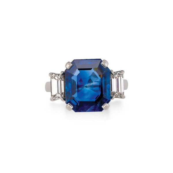 Platinum, Sapphire and Diamond Ring Adler's - Adler's Jewelry of New Orleans