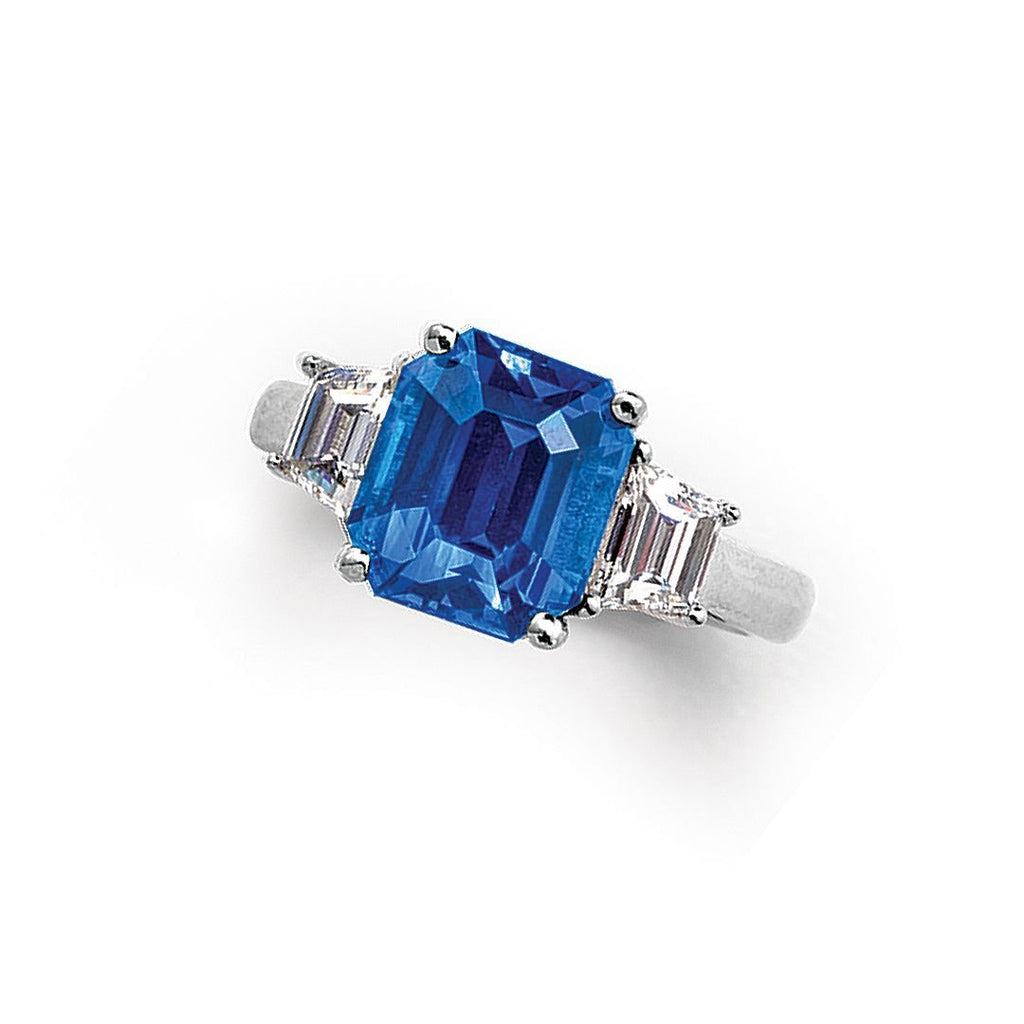 Platinum, Sapphire & Diamond Ring Adler's - Adler's Jewelry of New Orleans