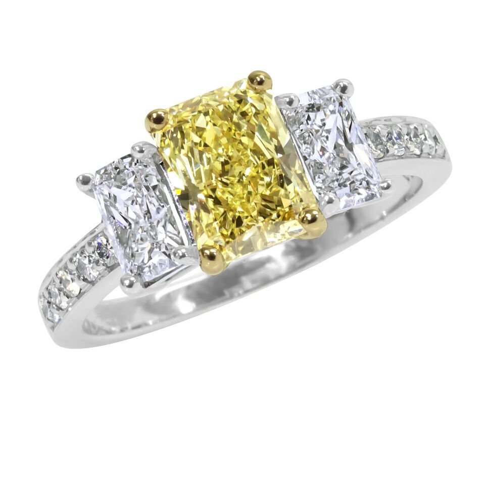 Platinum, Yellow and White Diamond Ring Adler's - Adler's Jewelry of New Orleans