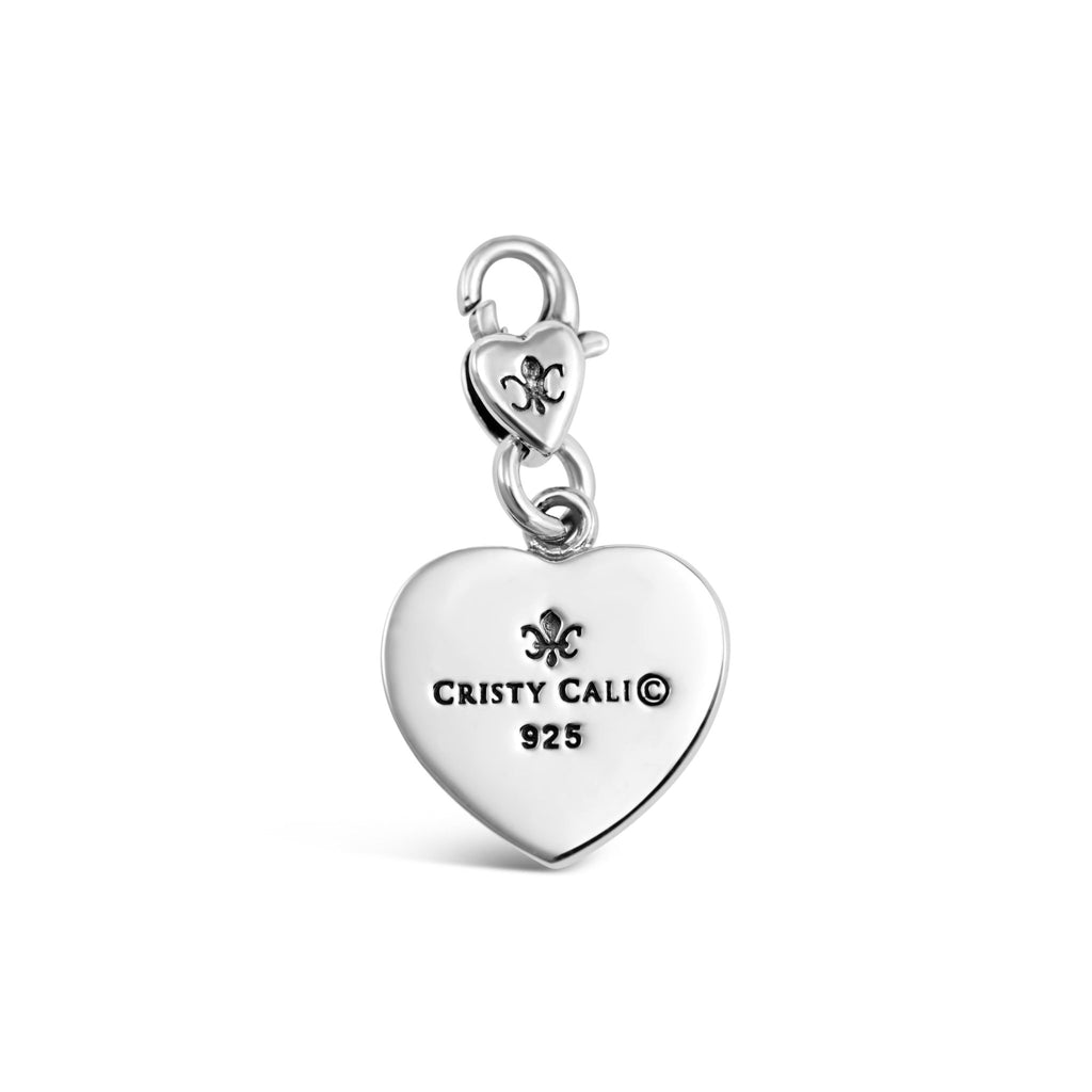 Please Return to New Orleans Heart Clip Charm Cristy Cali - Adler's Jewelry of New Orleans