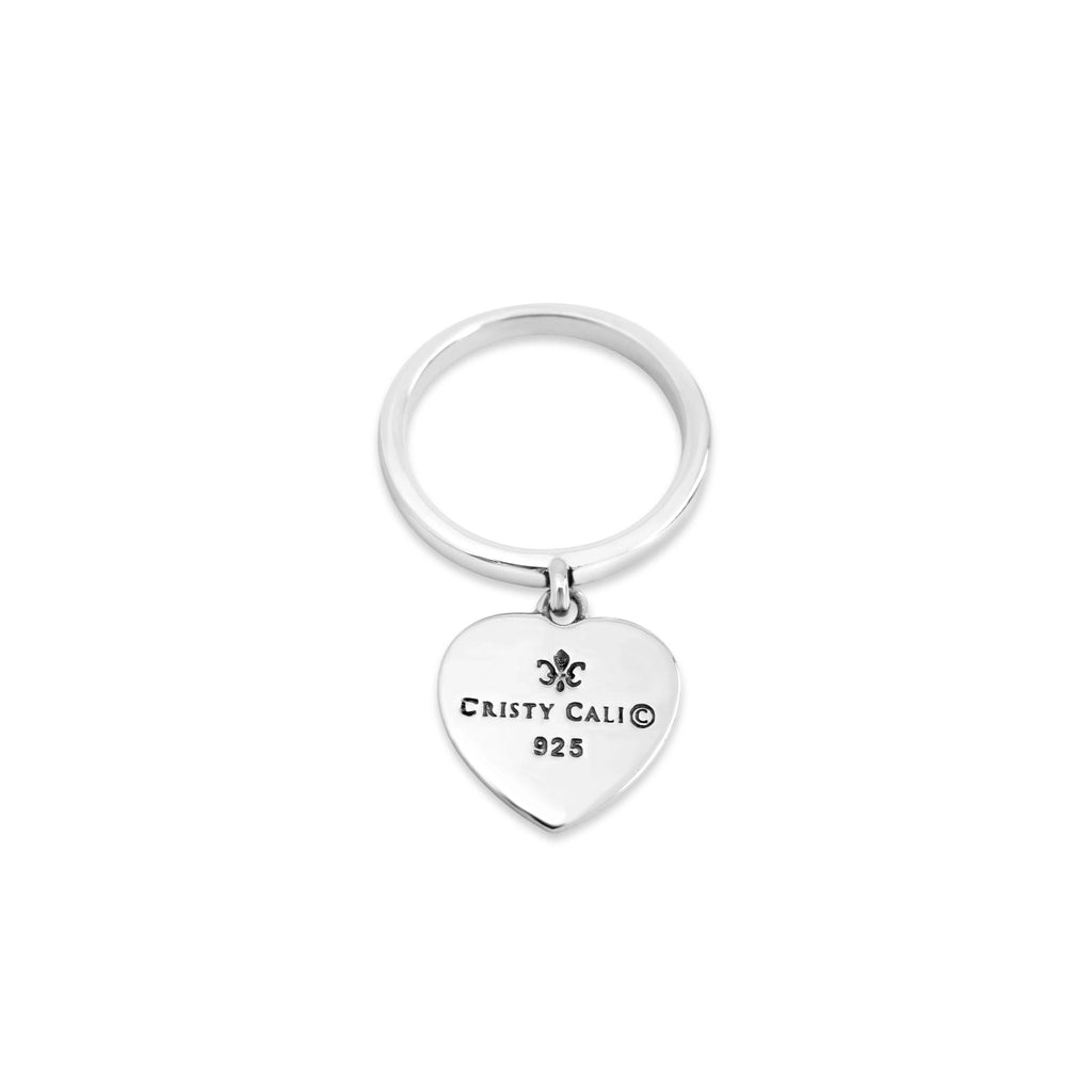 Please Return to New Orleans Heart Dangle Ring Cristy Cali - Adler's Jewelry of New Orleans