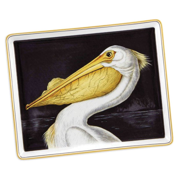 Porcelain Pelican Tray Adler's - Adler's Jewelry of New Orleans