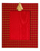 Red Silk with Golden Christmas Tree Picture Frame Adler's of New Orleans - Adler's Jewelry of New Orleans