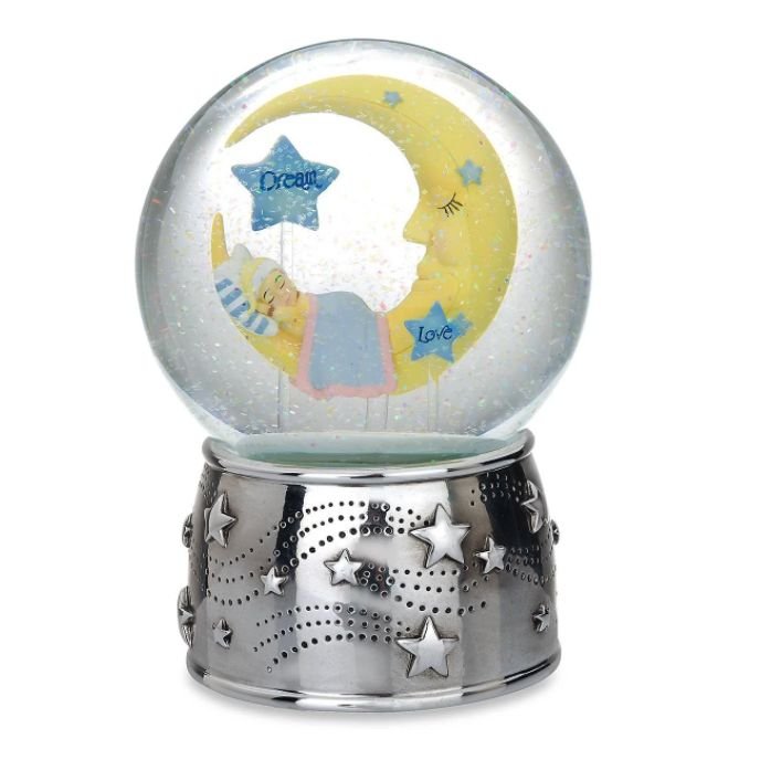 Reed & Barton Sweet Dream Silverplate Musical Water Globe