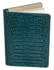 Sky Blue Crocodile Leather Spiral Diary Adler's of New Orleans - Adler's Jewelry of New Orleans