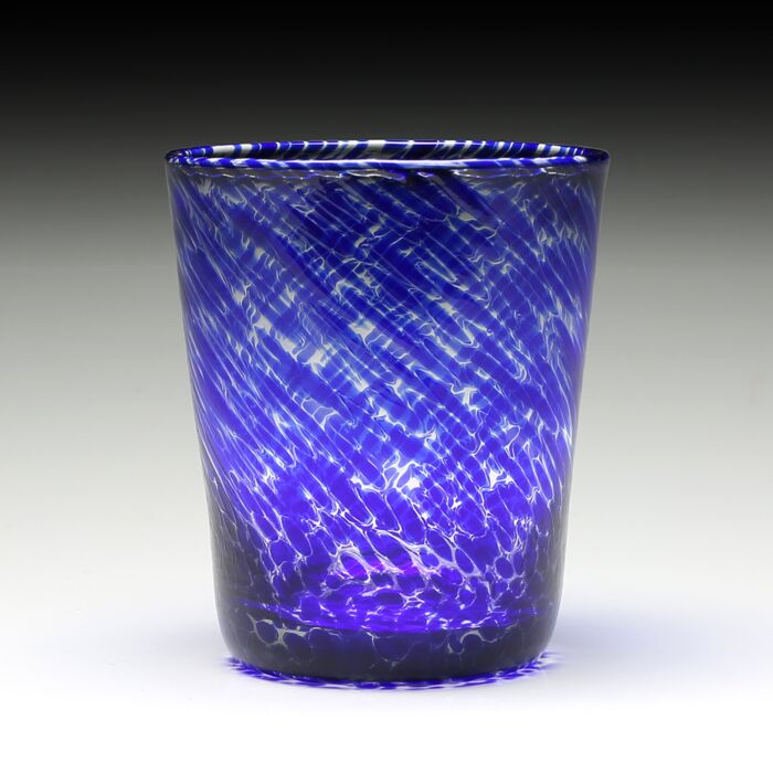 Vanessa Double Old Fashioned Glass, Blue William Yeoward - Adler's Jewelry of New Orleans