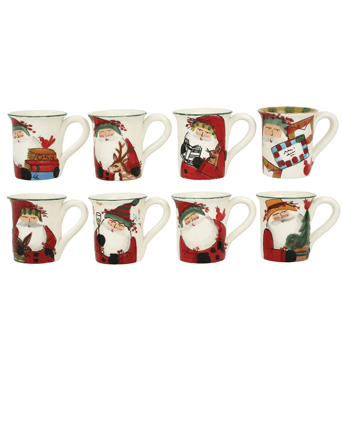 Vietri Old St. Nick Anniversary Assorted Mugs Vietri - Adler's Jewelry of New Orleans