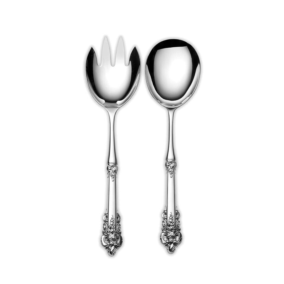 Wallace Grande Baroque Two-piece Salad Set Wallace - Adler's Jewelry of New Orleans
