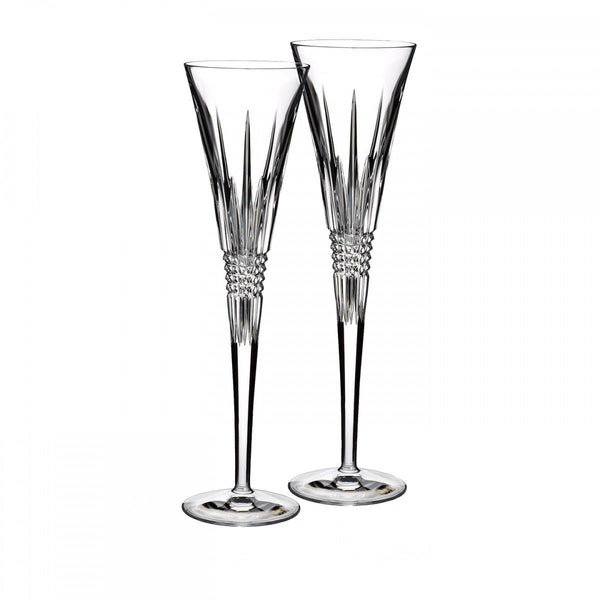 Waterford Lismore Diamond Toasting Flutes (set of 2) Waterford - Adler's Jewelry of New Orleans