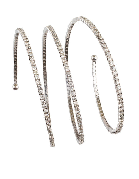 White Gold 14K Diamond Spring Bracelet Adler's of New Orleans - Adler's Jewelry of New Orleans